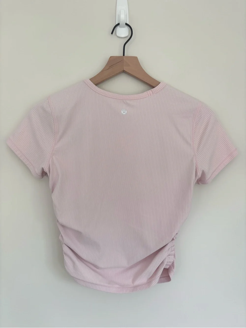 Lululemon All It Takes Short Sleeve Ribbed Top Light Pink 6